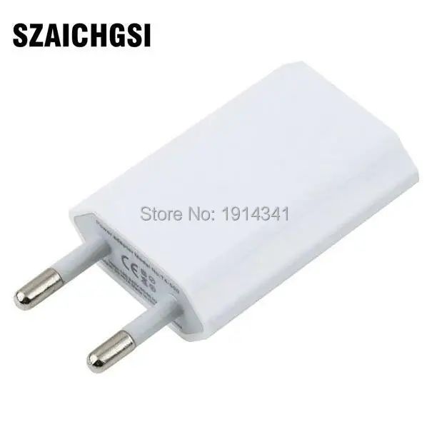 Зарядное устройство SZAICHGSI с евровилкой USB 100 шт.|adapter for ipod|charger adapterwall charger adapter |