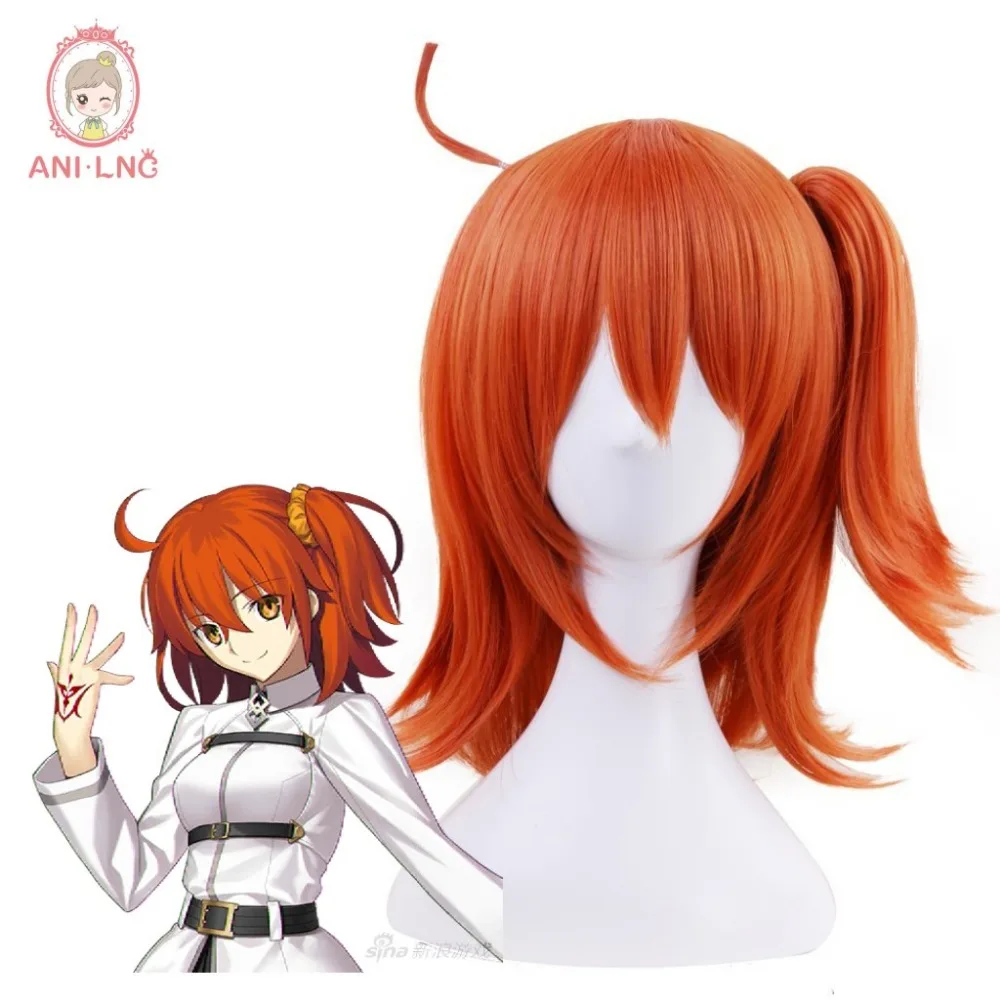 Shumeier короткие оранжевые FGO Fate/большой заказ Gudako синтетические парики для женщин| |