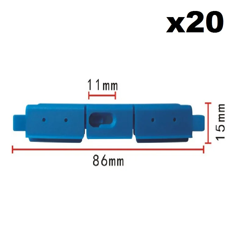 

20x Nylon For Honda expansion nut aperture:8 x 8.5mm