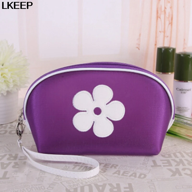 Новинка 2019 портативные косметички с цветочным принтом сумка на молнии в форме