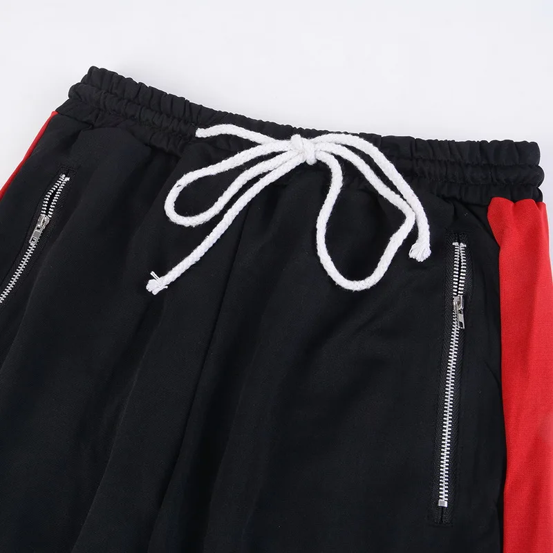 2019 новые мужские штаны для бега Лоскутные фитнес повседневные эластичные