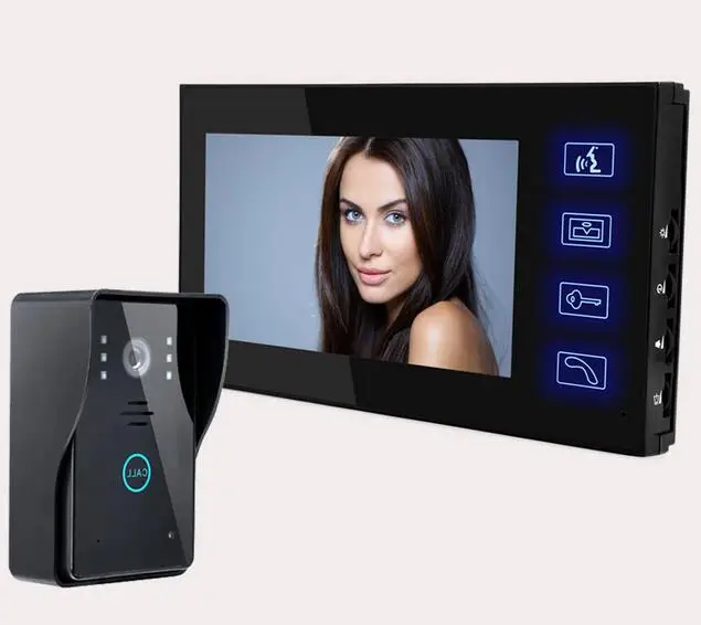 Yobang Security Freeship 7 Inch Intercom Station Night Vision Home House Door Bell Camera Doorbell Phone touch keypad | Безопасность и