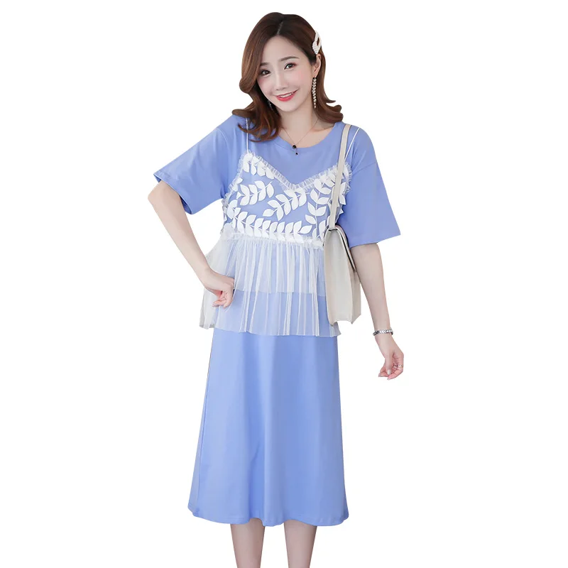 2019 Новое Брендовое летнее платье для беременных женские повседневные платья с