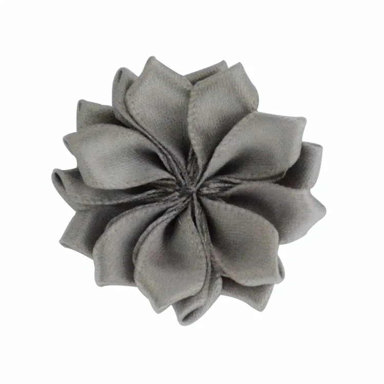 23 Nishine 1," 20 шт./лот 16 Petaled атлас с розочками ленты цветы используются для детей головная повязка для взрослых заколки для волос Diy аксессуары для волос - Цвет: 23