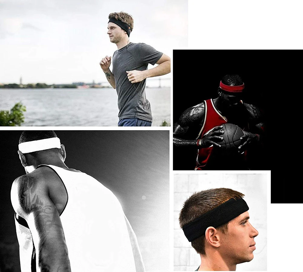 Оголовье Sweatband головные повязки для йоги спортивные Налобные повязки для Для мужчин Для женщин детей эластичные повязки для баскетбола тренажерный зал на свежем воздухе