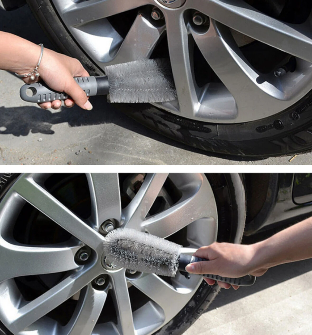 Car Tyre Cleaning Brush Scrub Wheel Hub for mercedes w124 renault laguna bmw z4 kangoo mazda cx7 seat leon 3 | Автомобили и