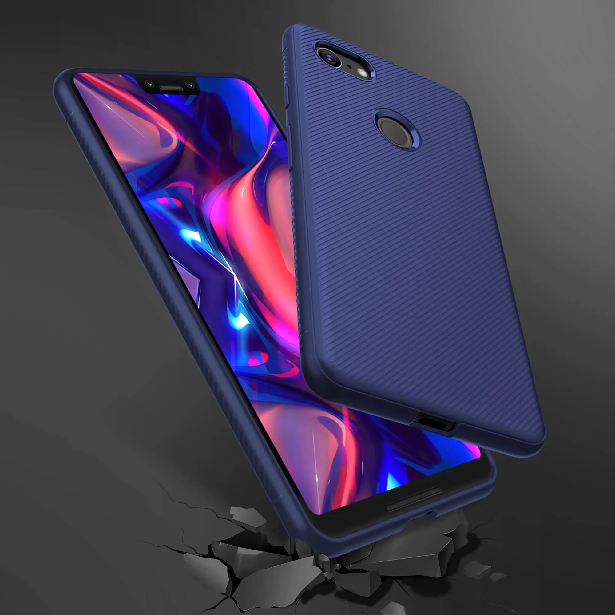 For Google Pixel 3A XL Case Silicone Anti-Slip Slim Matte Texture Soft TPU 4 Shockproof | Мобильные телефоны и аксессуары