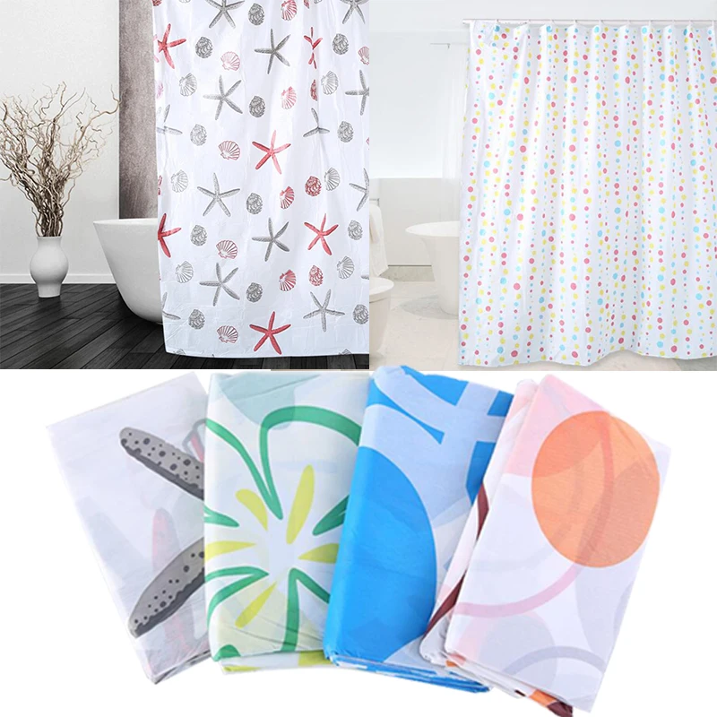 Душевая шторка для ванной водонепроницаемый домашний декор декорации 1 5 м|Шторы