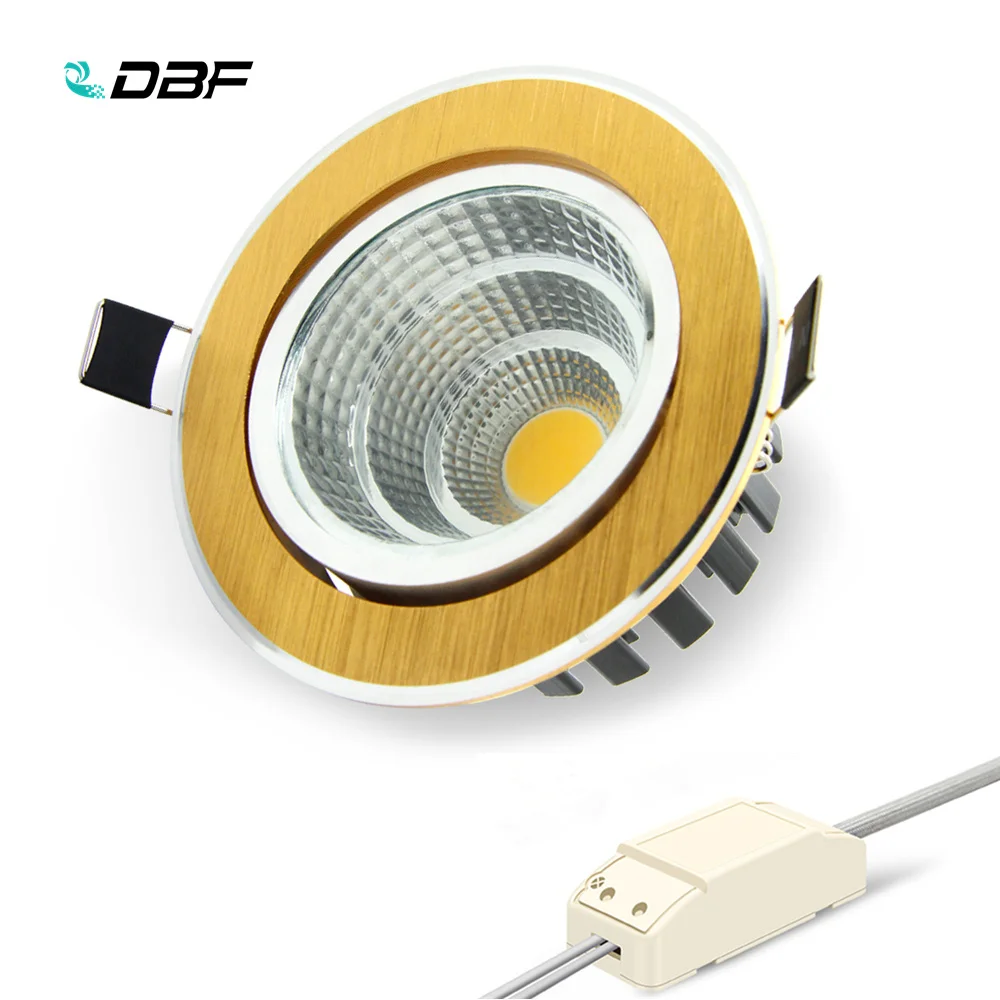 

[DBF]Luxury Gold Downlight 7W/9W/12W/15W/18W/20W Recessed LED Spot Light Ceiling Lamp Ultra gorgeous Dimmable LED COB Downlight