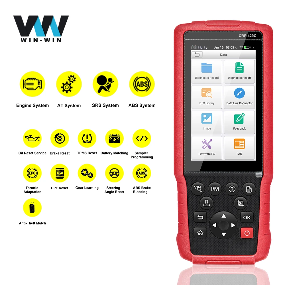 Launch X431 CRP429C CRP423 автоматический диагностический инструмент для двигателя/ABS/SRS/AT+ 11 сервис CRP 429C PK CRP129 CRP 423 PK CRP123