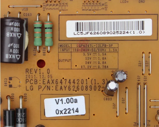 Блок питания 47LM6600 47LM6700 EAX64744201 оригинальные детали для ТВ в комплекте с нами|parts| |