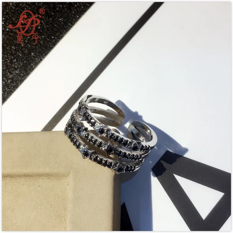 L&ampP 100% 925 Sterling Silver Mix Macth Rings For Women Hot Sale silver Stars Ring Fashion Punk Style Brand Fine | Украшения и