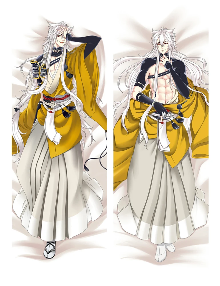 Аниме Touken Ranbu Hanamaru персонажи красивый мальчик цурумару кунинага дакимакура