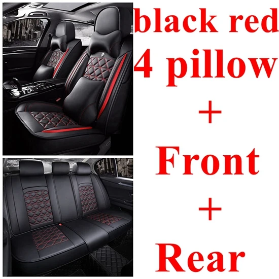 black red luxury Сиденья для peugeot 2008 3008 4007 4008 5008 205 206 207 301 306 307 308 405 406 407 508 607 для Porsche Cayenne - Название цвета: black red luxury