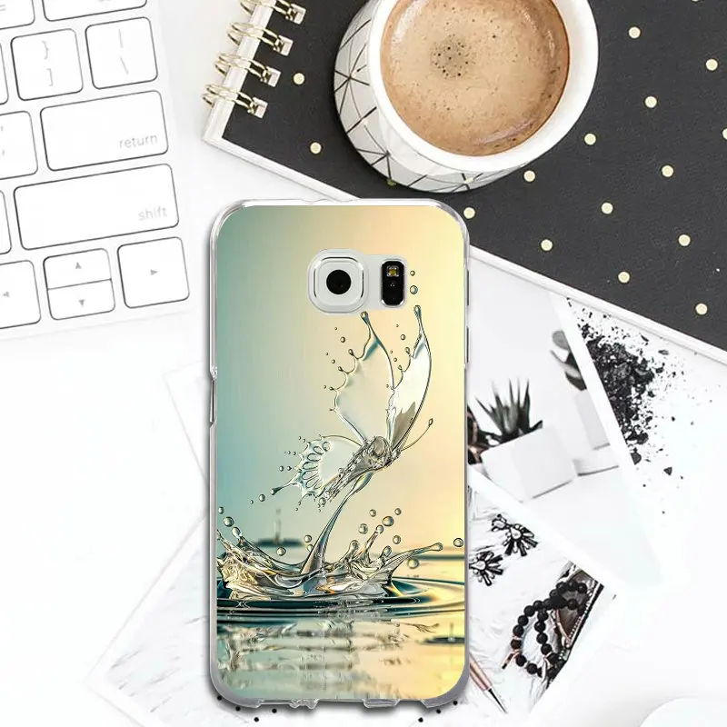 Beautiful Butterfly Flying Slim Soft TPU Phone Case Cover for Samsung Galaxy S2 S4 S5 S6 S7 S8 S9 Edge Plus Note 2 3 4 5 8 |