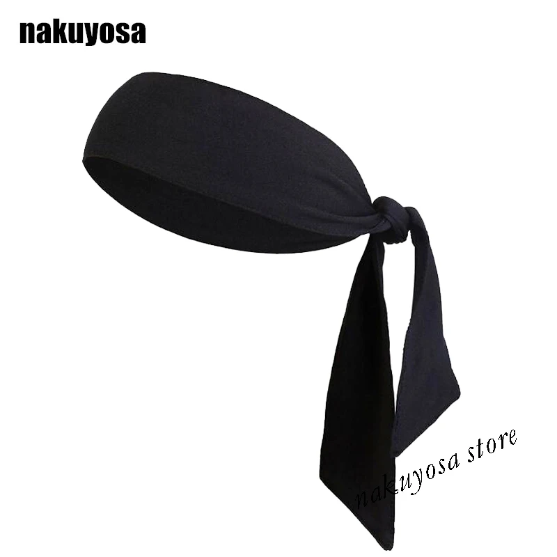 Europe Outdoor solid color men women sports sweatband headband yoga gym head band running tennis fitness pirate | Спорт и