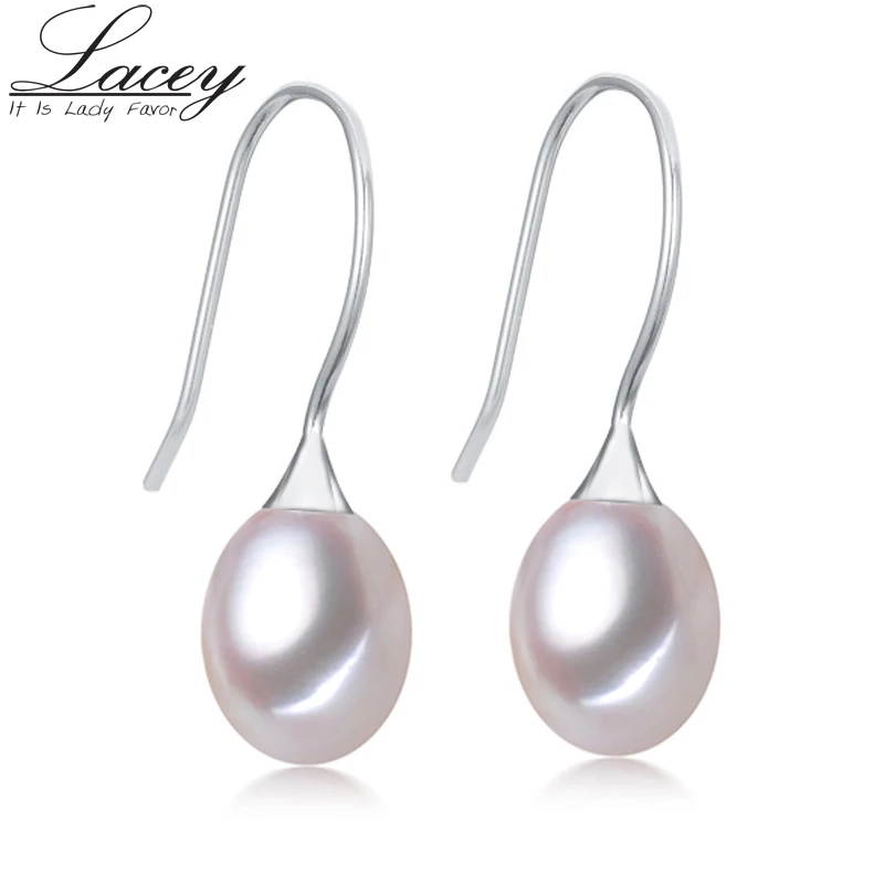 

Natural pearl earrings 925 Sterling silver for women,freshwater white pearl earring jewelry brides fashion birthday party gift