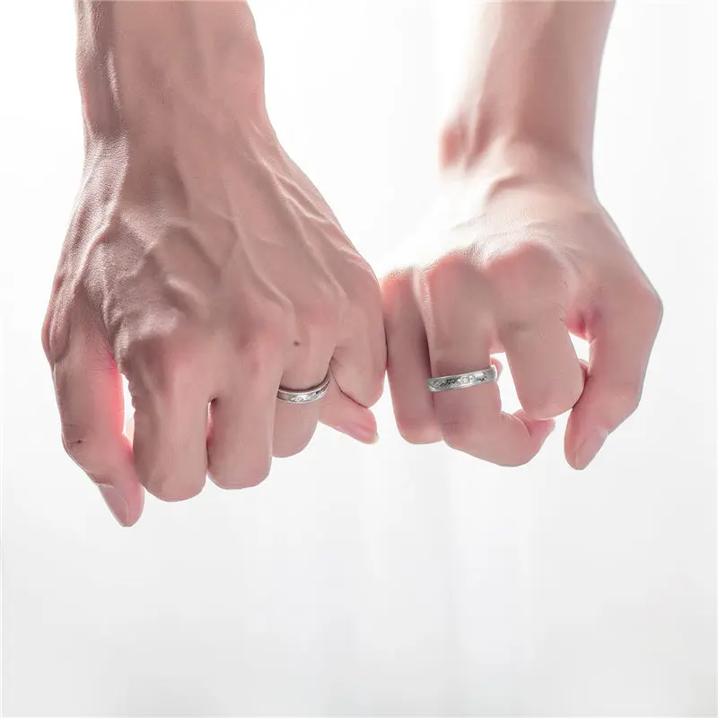 V. YA Promise Love, модные пары колец в форме сердца, сделай сам, на заказ, гравировка внутри, критальный Шарм, нержавеющая сталь, свадебные женские и мужские кольца