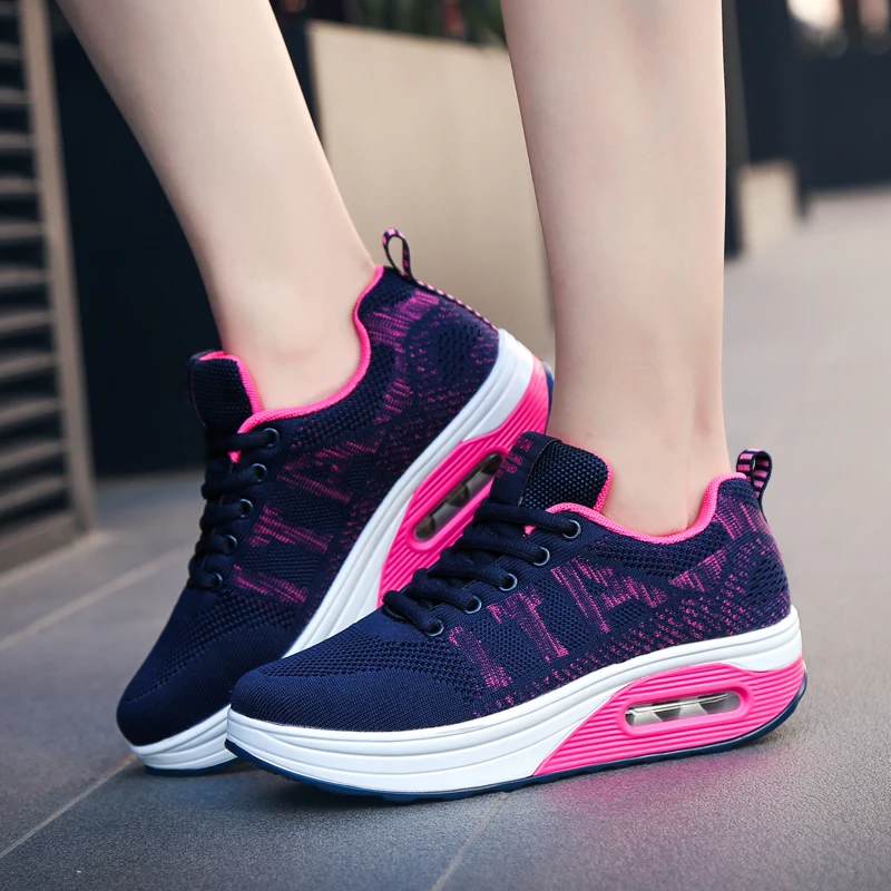 Женские теннисные кроссовки на подушке спортивные женские 2019 женская дышащая