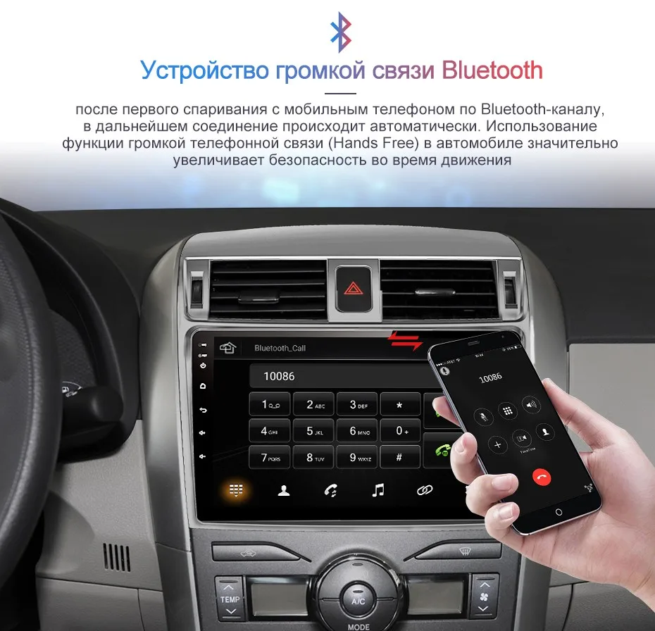 Junsun V1 Android 9,0 2G+ 32G DSP автомобильный Радио мультимедийный плеер gps навигация для Toyota Corolla E140/150 2007-2013 2din без DVD