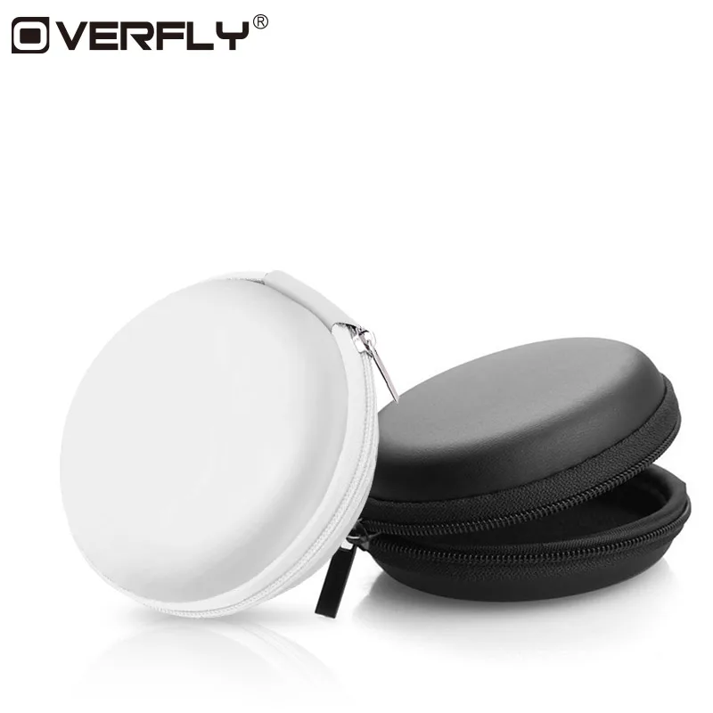 Чехол для наушников Overfly защитный USB кабель Органайзер чехол сумка PU кожаный