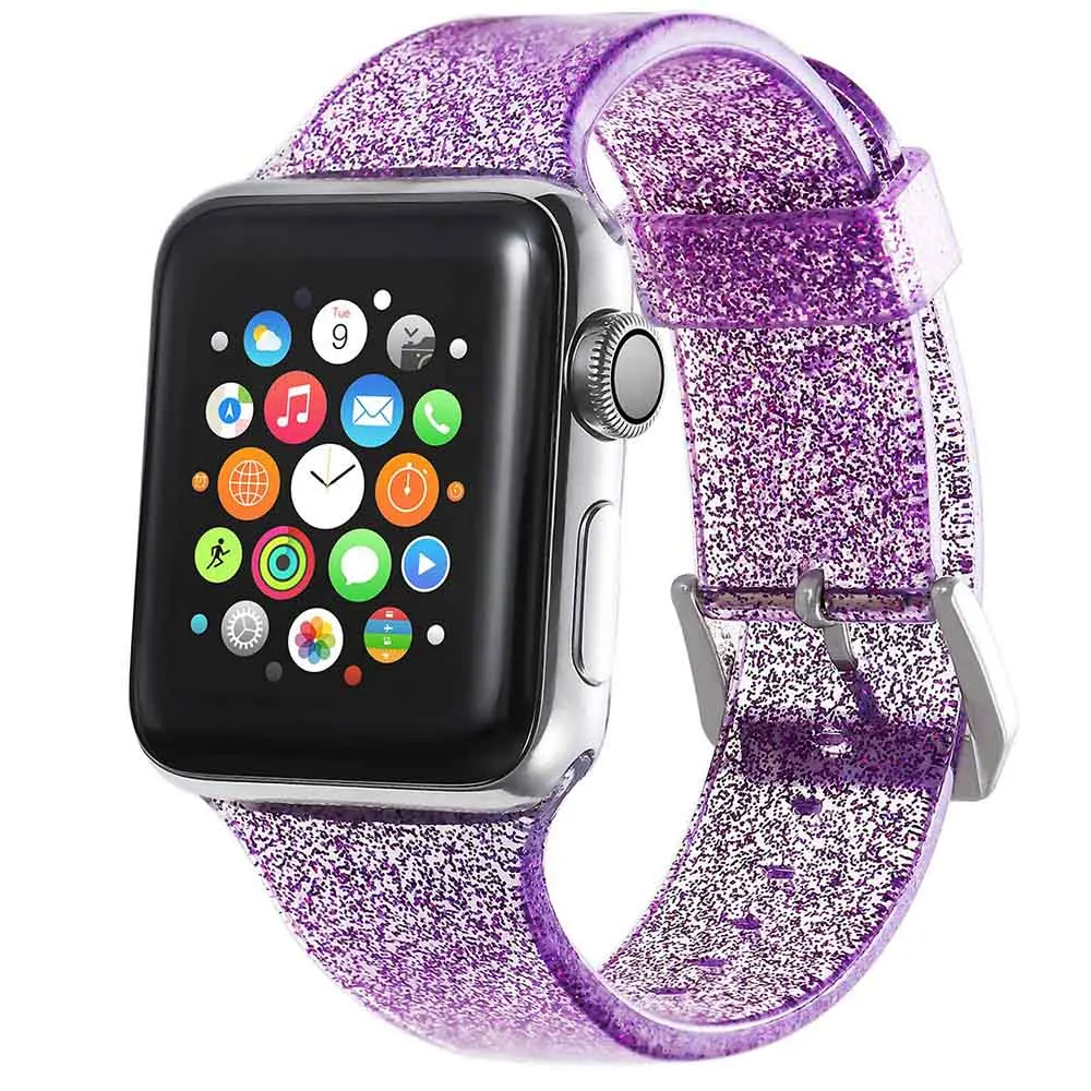 Шикарный мягкий силиконовый ремешок для Apple Watch 38 мм 42 мм сменный резиновый ремешок для iwatch серии 5 4 3 2 1 40 мм 44 мм