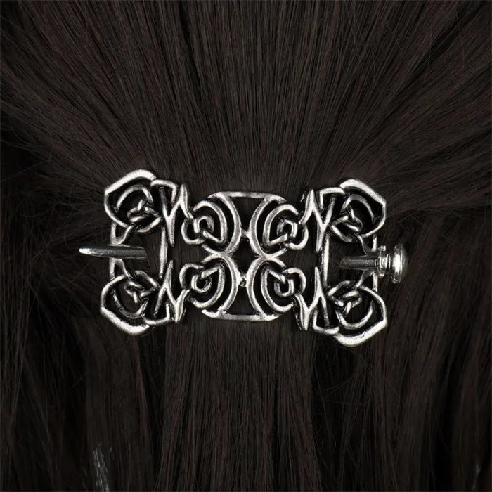 409 Заколка для волос Viking Celtics Knots Crown, винтажная металлическая заколка для волос с драконами, заколка для волос, ювелирные аксессуары для волос для женщин и девушек - Окраска металла: 409
