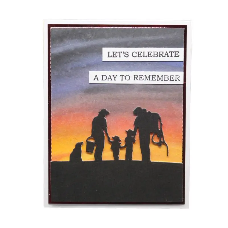 Семья металла резки штампы трафарет резак для DIY Скрапбукинг штамп альбомов