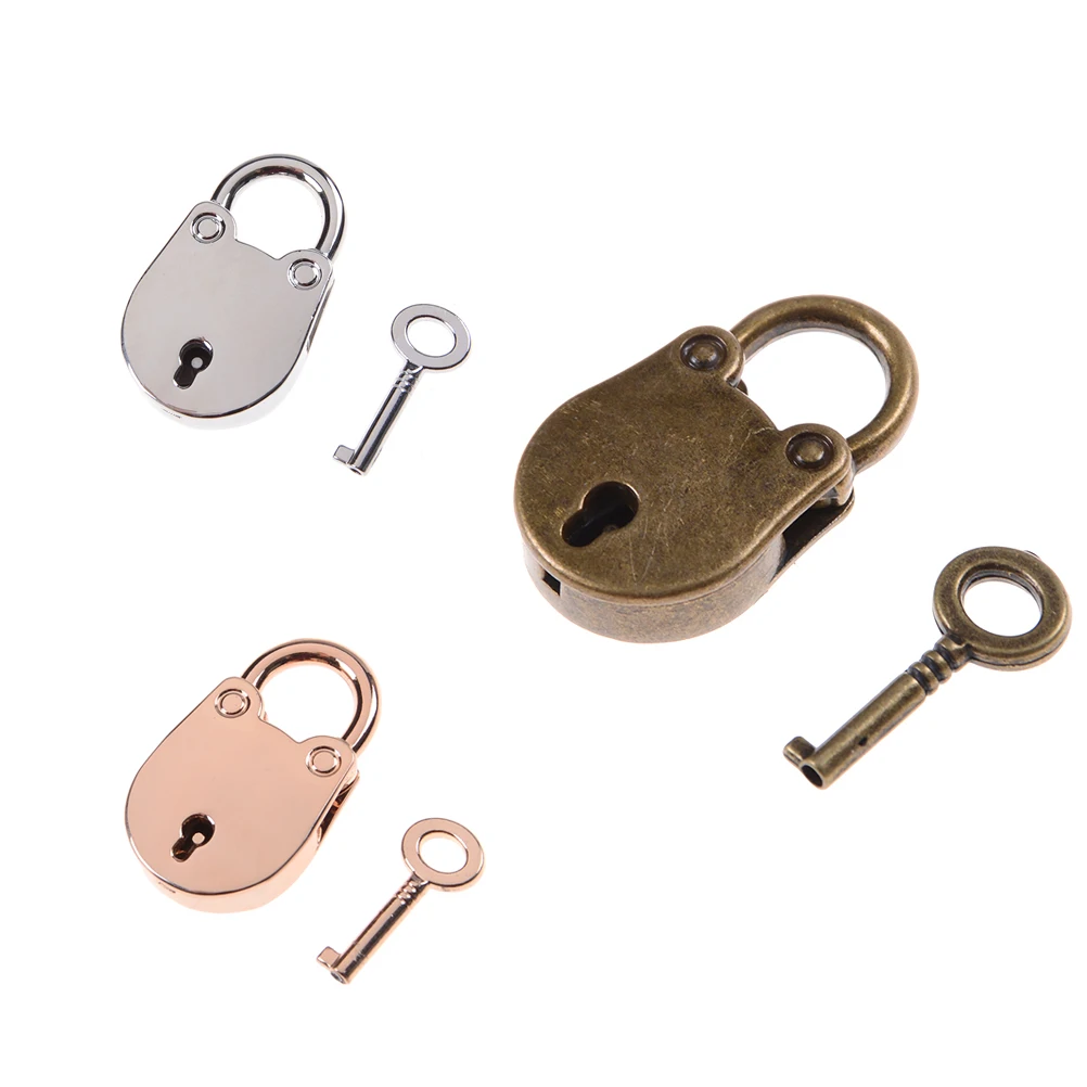 1 компл. Мини архаизовые замки замок для ключей с ключом старый винтажный