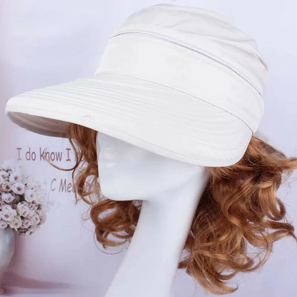 Шляпа от солнца Visors летняя практичная складная с бантом в Корейском стиле |