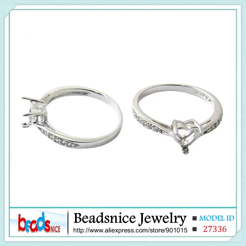 Beadsnice ID27336 pure 925 sterling silver semi mount ring settings of unique rings jewelry making | Украшения и аксессуары