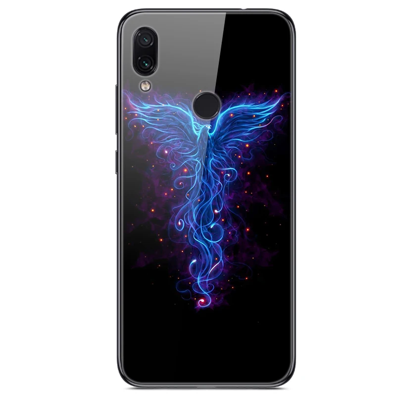 6,3 ''для xiaomi Redmi Note 7, чехол из закаленного стекла, мягкий бампер, 3D печать, чехол для xiaomi Redmi Note 7, Note7 Pro 7 S, чехол для телефона