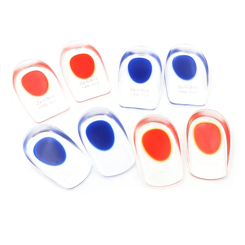 1 пара для мужчин и женщин силиконовые гелевые стельки на пятке облегчающие шпору