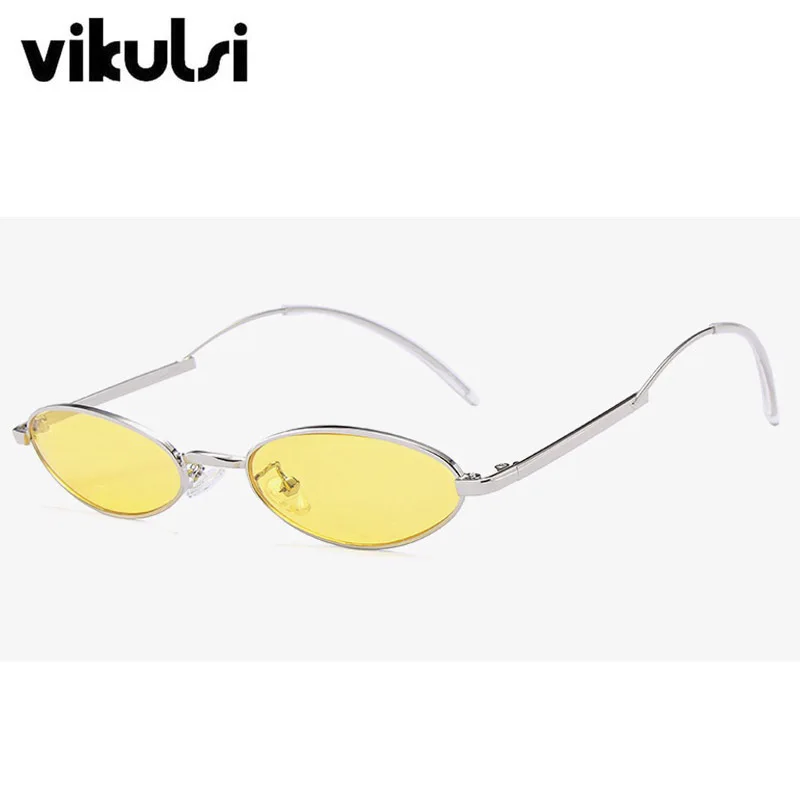 2018 Unique Metal Frame Women Oval Sunglasses Fashion Brand Designer Sun Glasses Female Men Clear Small Shades UV400 New | Аксессуары