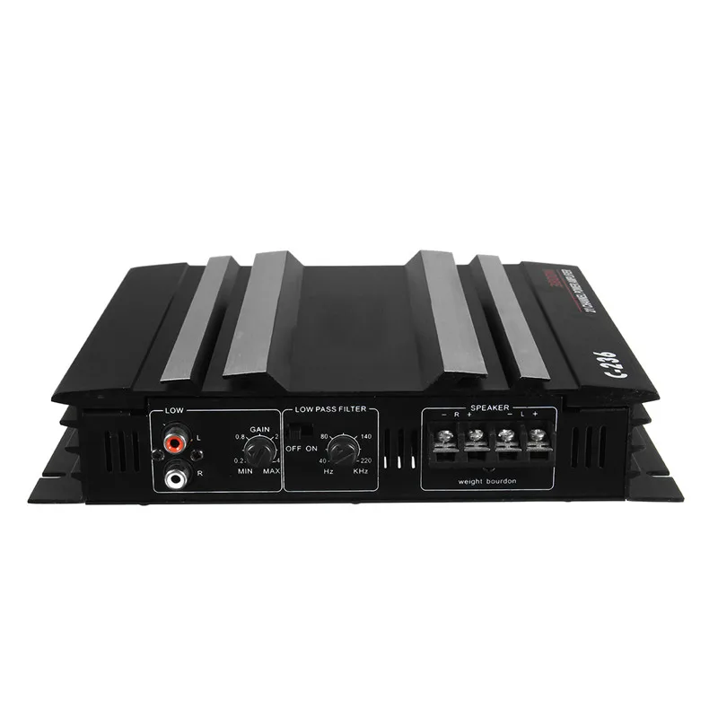 C-236 3800 ватт 2 канала мощный автомобильный аудио усилитель басов AMP Алюминий, работающего на постоянном токе 12 В
