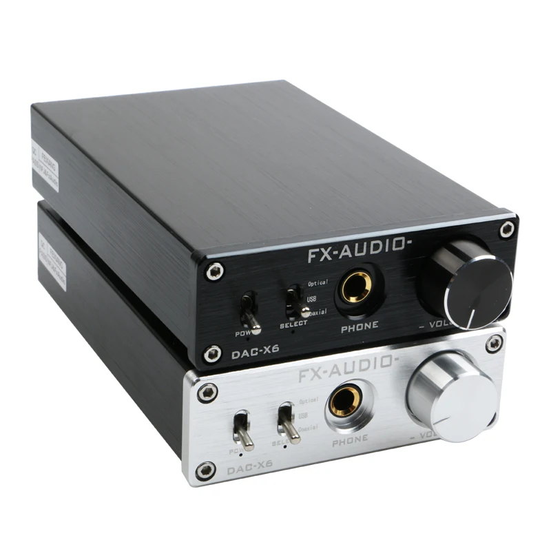 FX-Audio DAC-X6 HiFi оптический/коаксиальный/USB цифровой аудио усилитель DAC декодер с выходом на наушники AMP SA9023 OPA2134