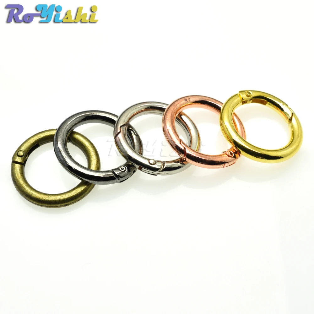 Spring Gate D O Ring Openable Keyring Leather Bag Belt Strap Dog Chain Buckle Snap Clasp Clip Trigger Parts Accessories | Дом и сад