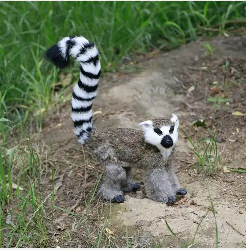 WYZHY моделирование lemur животных мех ремесла Домашнее украшение сцена макет модель