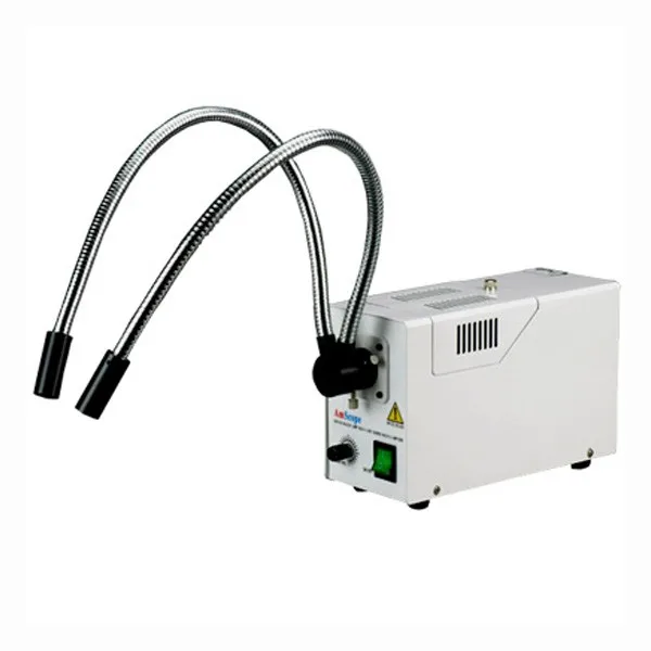 Оптический микроскоп AmScope 150 Вт с двойным увеличением в форме гусиной шеи