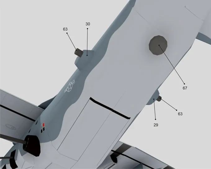 DIY 1:100 AC-130U жуткий военный корабль атака истребитель самолет бумажная модель сборка ручной работы 3D игра-головоломка DIY детская игрушка
