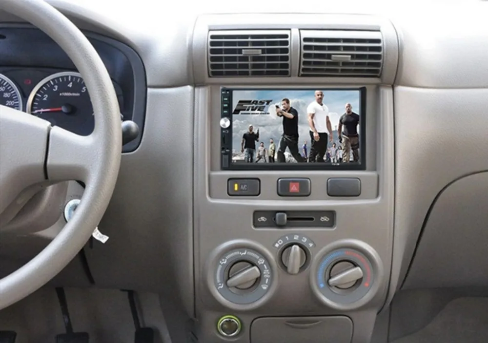 Автомобильная камера заднего вида + 2 DIN 7 дюймов Bluetooth аудио в тире сенсорный экран