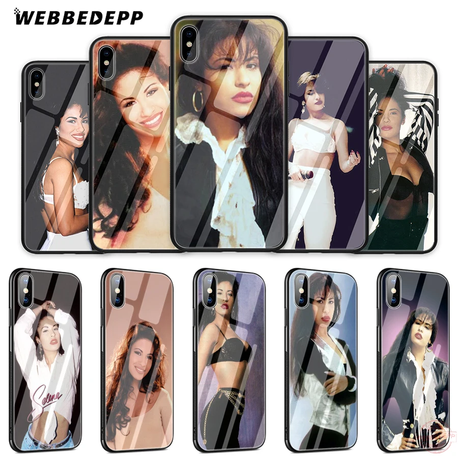 WEBBEDEPP selena quintanilla чехол для телефона из закаленного стекла Apple iPhone XS Max XR X 8 7 6S Plus 5S SE |