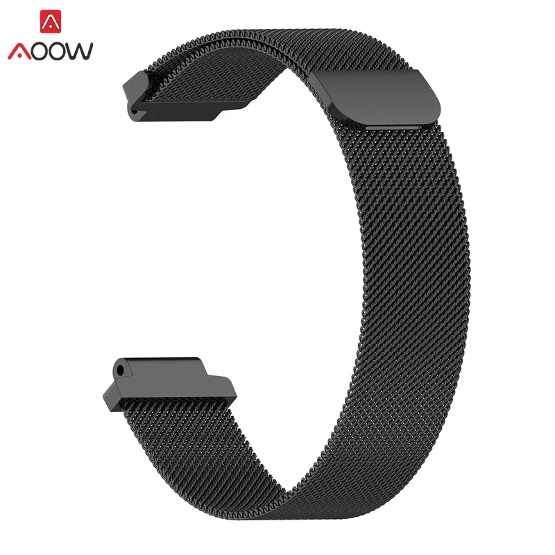 AOOW Milanese Loop Магнитный металлический Нержавеющая сталь ремешок для смарт-часов Garmin Forerunner 220/230/235/620/630/735 часы сменные ремешки