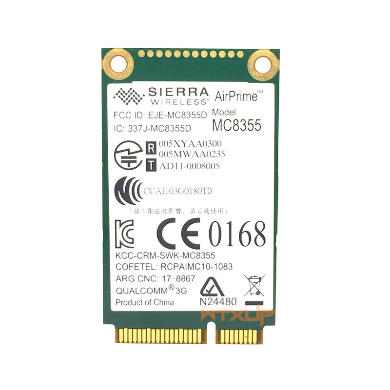 MC8355 Gobi3000 3G карта WWAN HSPA + сетевая Qualcomm Module WCDMA для Dell DW5630 5323 2120 M4600|3G модемы| |