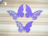 multi usage 200 pcs butterfly cut out place escort wedding party wine glass paper cards