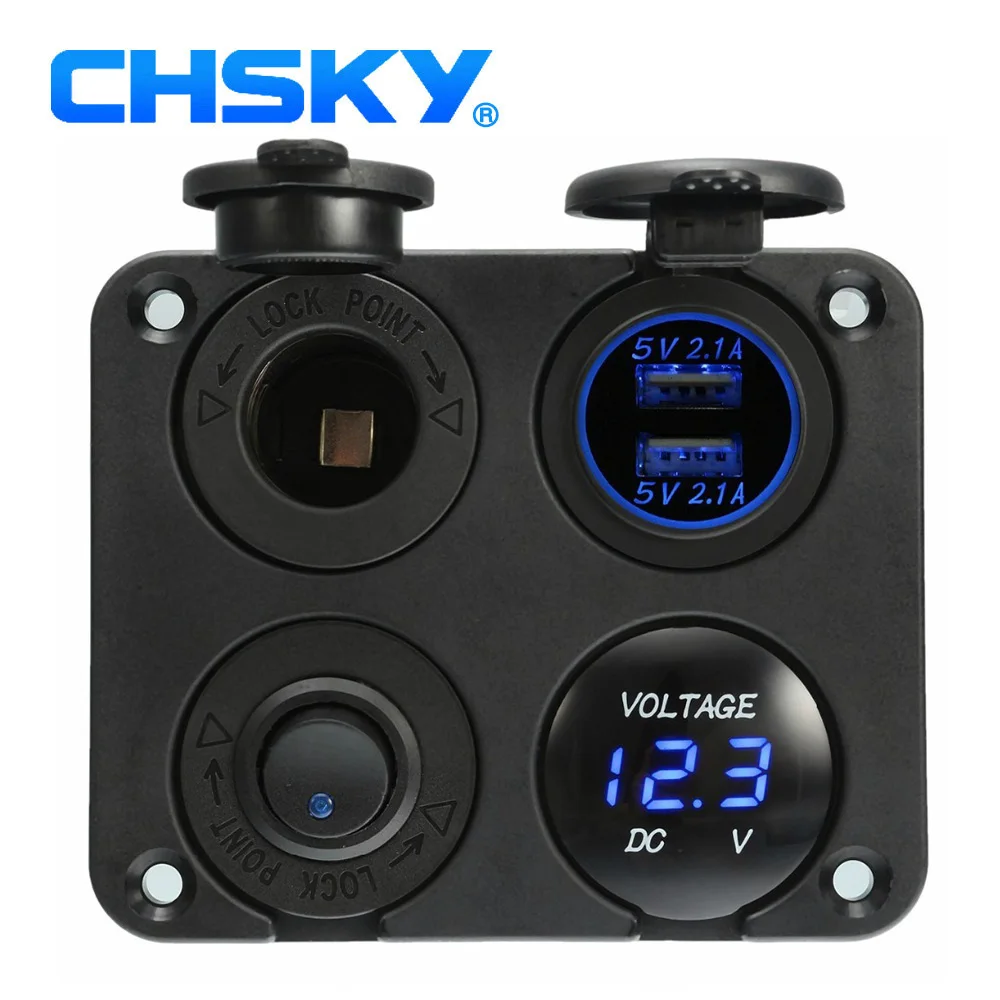 Зарядное устройство CHSKY с двумя usb портами 5 В 4 А адаптер питания для
