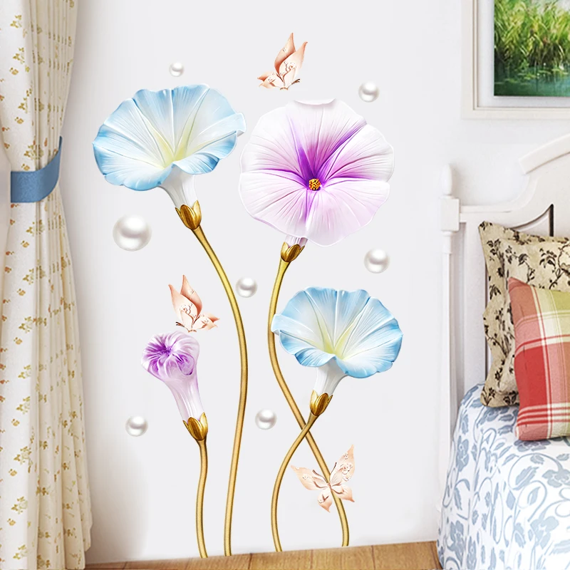 Новинка Настенная Наклейка 5D наклейки HD с надписью morning glory DIY декоративная