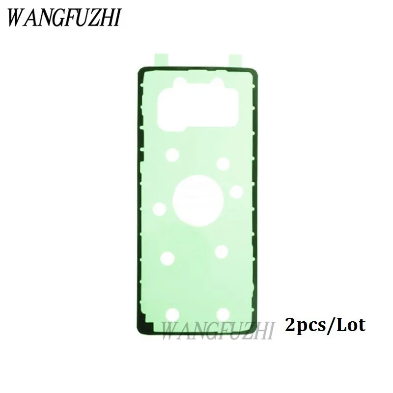 WANGFUZHI 2 шт./лот оригинальная Задняя стеклянная крышка батарейного отсека клейкая