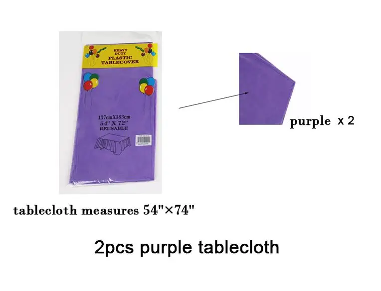 purple tablecloth Вечерние принадлежности Русалка воздушные шары/баннер ажурная скатерть фиолетовый/синий шар фольга/Латекс День рождения украшения для детей - Цвет: purple tablecloth