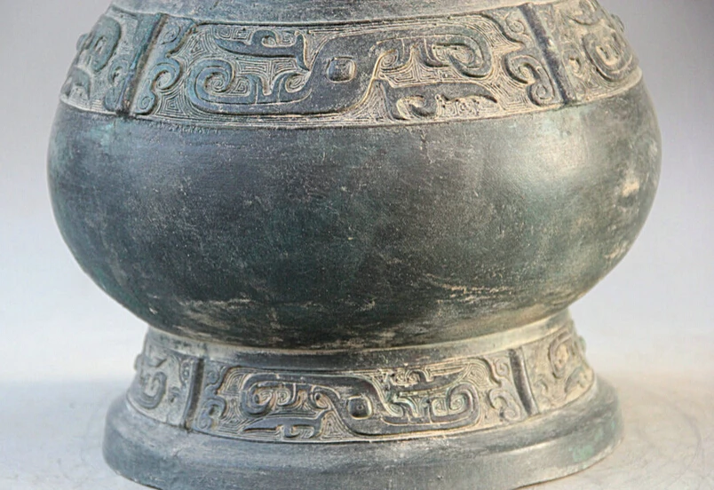 Песня voge gem S2173 13 &quotСтарый Китайский бронзовая фигурка периода династии в